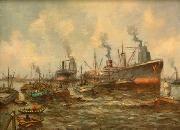 unknow artist Seascape, boats, ships and warships. 150 Germany oil painting artist